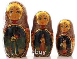 Russian Nesting Dolls Matreyshka 10 10 Pieces Storybook Fairytale