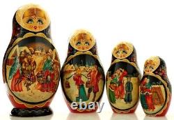 Russian Nesting Dolls Matreyshka 9.5 10 Pieces Storybook Fairytale