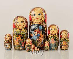 Russian Nesting Dolls Matryoshka 10pcs, Exclusive Nesting dolls, Matryoshka doll