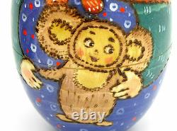 Russian Nesting Dolls Matryoshka Babushka 5 HAND PAINTED EGG Teddy TOYS RYABOVA