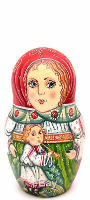 Russian Nesting Dolls Matryoshka Babushka Mama Children Girl Boy 7 Kirichenko