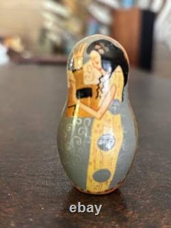 Russian Nesting Dolls. Matryoshka. Klimt Paintings. Hand Painted Signed