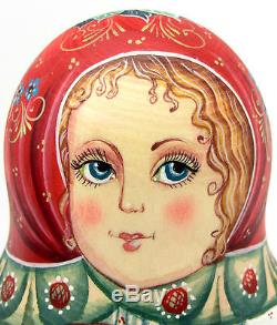 Russian Nesting Dolls Matryoshka Mama Children Girl Boy 7 Kirichenko