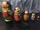 Russian Nesting Dolls Mickey Mouse Disney Collectible Wooden Toys 1990s Vintage