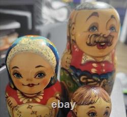 Russian Nesting Dolls-Signed on Bottom