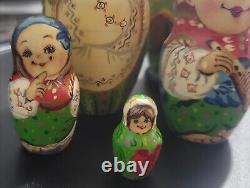 Russian Nesting Dolls-Signed on Bottom