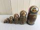 Russian Nesting/stacking Matryoshka Doll, Troika Theme, 7 Pieces, Hand Painted