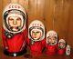 Russian Nesting Dolls Matryoshka Space Gagarin Titov Leonov Belka Ussr Cosmonaut