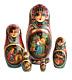 Russian Nesting Dolls Stacking 5 Pièces Fairytale Popoulaire Hand Painted At By