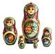 Russian Nesting Dolls Stacking Count Pushkin Painted At Hand By Shakheeva