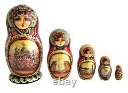 Russian Nesting dolls stacking Emboîtables Matryoshka Paint Rusakov Petersburg