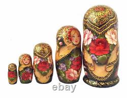 Russian Nesting dolls stacking Emboîtables Matryoshka Painted At Hand By Zenina