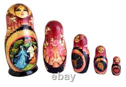 Russian Nesting dolls stacking Flowers Matryoshka Babushka Fairytale Popular