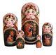 Russian Nesting Dolls Stacking Flowers Matryoshka Babushka Tale Folk Nagieva