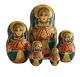Russian Nesting Dolls Stacking Matriochka-costume Traditional Painted At Hand By