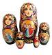 Russian Nesting Dolls Stacking Matryoshka Painted At Hand By Smirnova Morozko