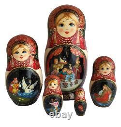 Russian Nesting dolls stacking Matryoshka Painted At Hand The Tale Popular