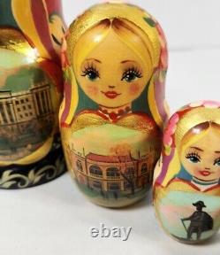 Russian Nesting dolls stacking dolls 5 1/2 Painted Nesting Dolls