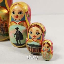 Russian Nesting dolls stacking dolls 5 1/2 Painted Nesting Dolls