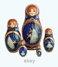 Russian Nesting dolls stacking dolls Matryoshka- Balet- By Vasilkova