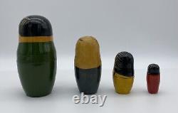 Russian Political Leaders Painted Matryoshka Nesting Wood 10 Doll Set