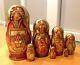 Russian Religious Nesting Doll Holy Faces 7 Pcs Signed 9