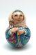 Russian Roly Poly Hand Carved Hand Painted No Nesting Doll