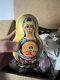Russian Vintage Nesting Matryoshka Doll Set 9 Handpainted Signed Religious Stack