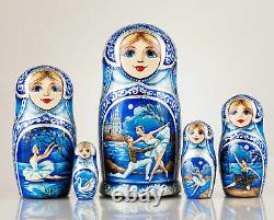 Russian ballet nesting dolls (Swan Lake nesting dolls) Ballerina nesting dolls
