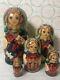 Russian Doll Nesting Dolls Set Of 5 Matryoshka Toy Soldier And Bear