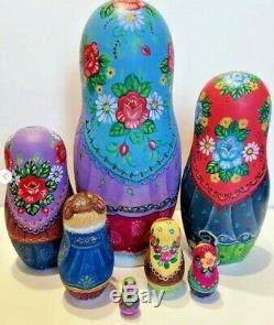 Russian matryoshka doll nesting babushka Carnival handmade exclusive