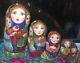Russian Matryoshka Doll Nesting Babushka Easter Handmade Exclusive