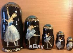 Russian matryoshka doll nesting babushka ballet handmade exclusive