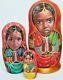 Russian Matryoshka Doll Nesting Babushka Beauty Afrika Handmade Exclusive