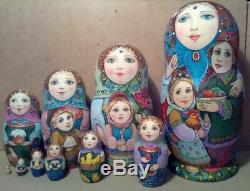 Russian matryoshka doll nesting babushka beauty Easter handmade exclusive