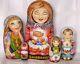 Russian Matryoshka Doll Nesting Babushka Beauty Easter Handmade Exclusive