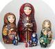 Russian Matryoshka Doll Nesting Babushka Beauty Easter Handmade Exclusive