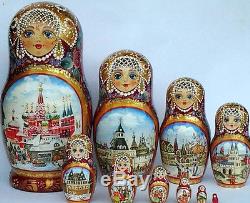 Russian matryoshka doll nesting babushka beauty Moscow handmade exclusive