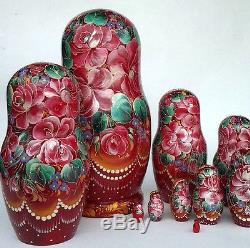 Russian matryoshka doll nesting babushka beauty Moscow handmade exclusive