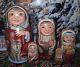 Russian Matryoshka Doll Nesting Babushka Beauty North Handmade Exclusive