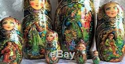 Russian matryoshka doll nesting babushka beauty Tales handmade exclusive