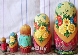 Russian matryoshka doll nesting babushka beauty carnival handmade exclusive