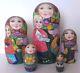 Russian Matryoshka Doll Nesting Babushka Beauty Chickens Handmade Exclusive Sale