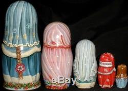 Russian matryoshka doll nesting babushka beauty christmas handmade exclusive