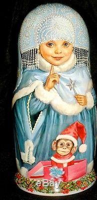 Russian matryoshka doll nesting babushka beauty christmas handmade exclusive