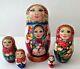Russian Matryoshka Doll Nesting Babushka Beauty Girl Flower Handmade Exclusive