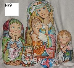 Russian matryoshka doll nesting babushka beauty girl handmade exclusive