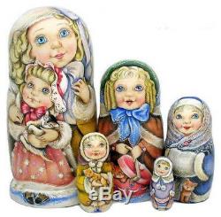 Russian matryoshka doll nesting babushka beauty girl miss handmade exclusive