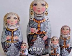 Russian matryoshka doll nesting babushka beauty handmade exclusive