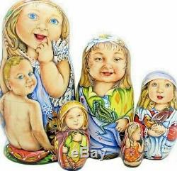 Russian matryoshka doll nesting babushka beauty kids handmade exclusive